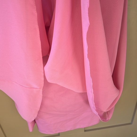 Bill Levkoff Knee Length Mauve Strapless Pleated Gown Dress. Size 10 - Picture 5 of 11